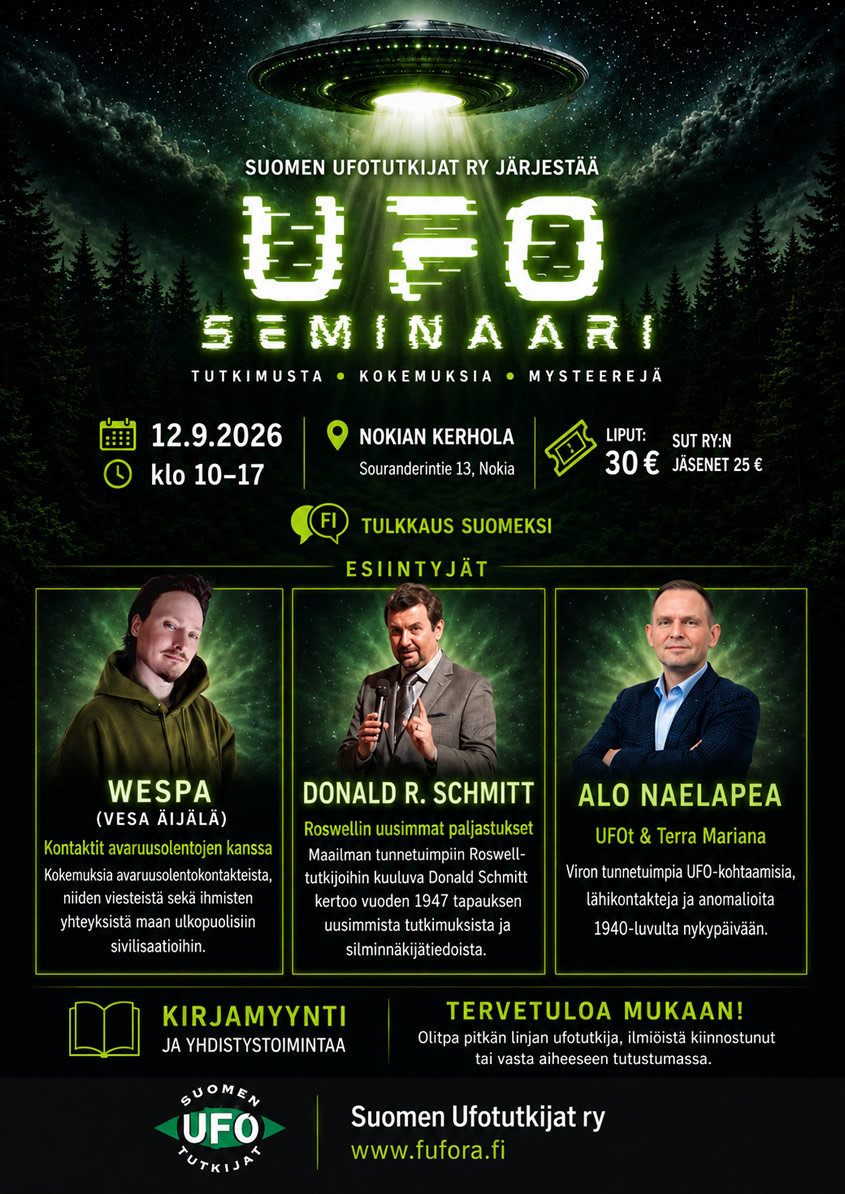 Nokian UFO-seminaari 12.09.2026