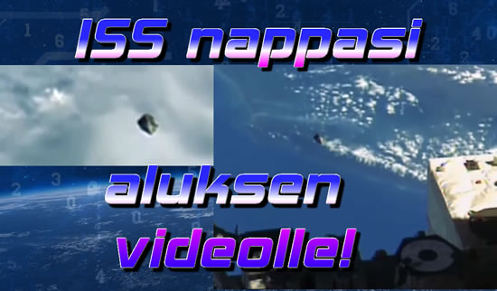 iss nappasi aluksen videolle